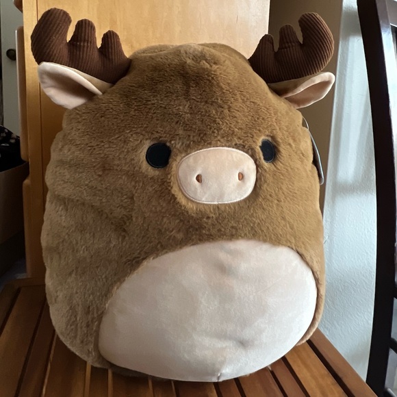 NWT 16” Maurice Moose Fuzz-A-Mallow Squishmallow fuzzy plush corduroy antlers - Picture 2 of 8